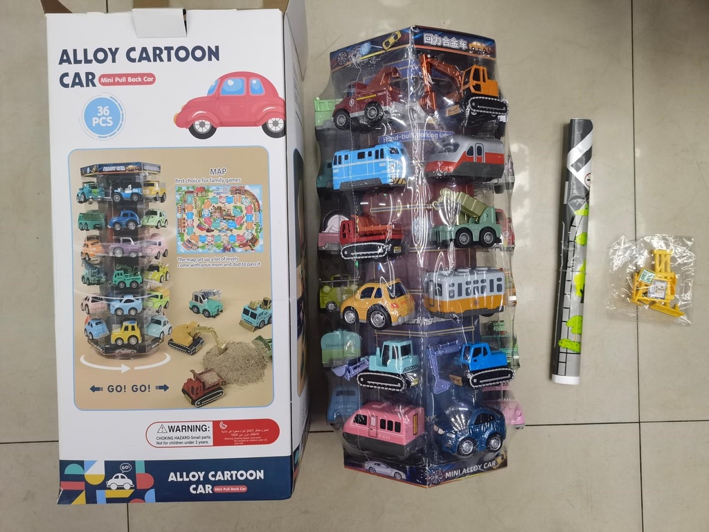 Alloy cartoon car 36ш тавиуртай машин+дэвсгэр 817-818 MH