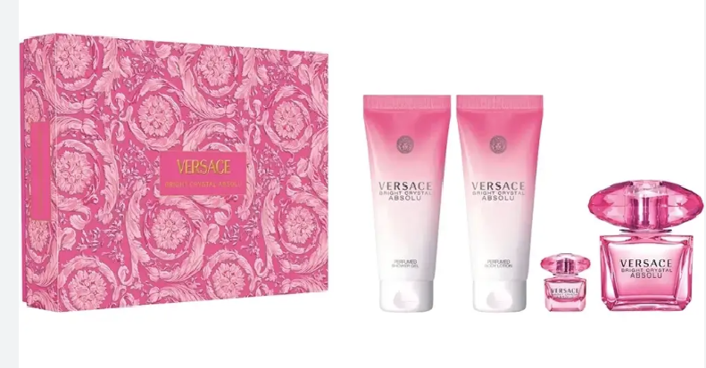 Versace bright crystal absolu set EDP 100 ml, EDP 5ml, lotion 100 ml, shower gel 100 ml