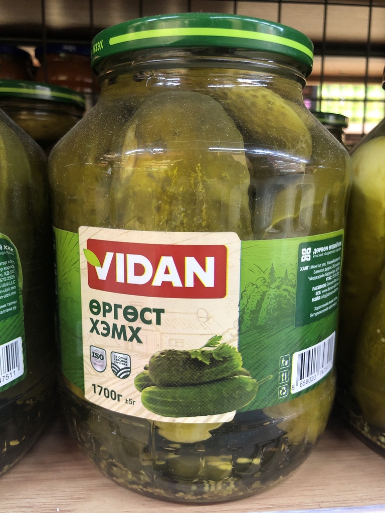 Vidan Огурьцы 1,5л*6ш