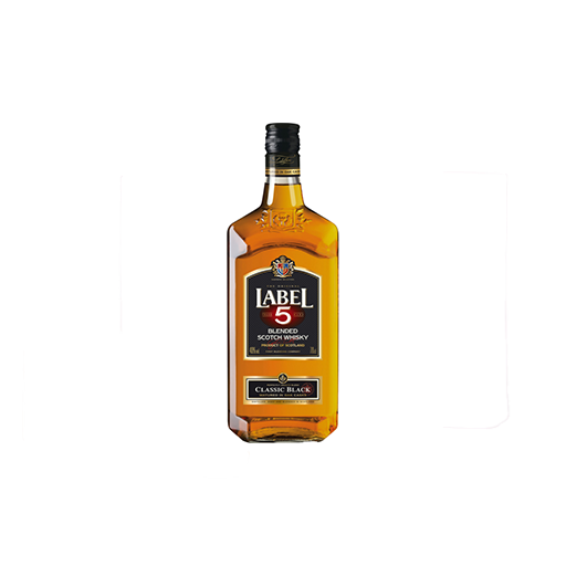 Label 5 scotch whisky 40%