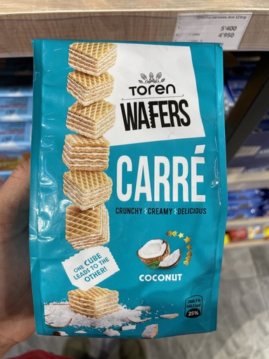 [60020313] Carre wafers ууттай вафли 125гр 1*24ш