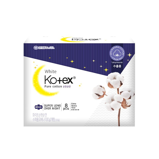 [25020036] Kotex white long night 42см 8ш